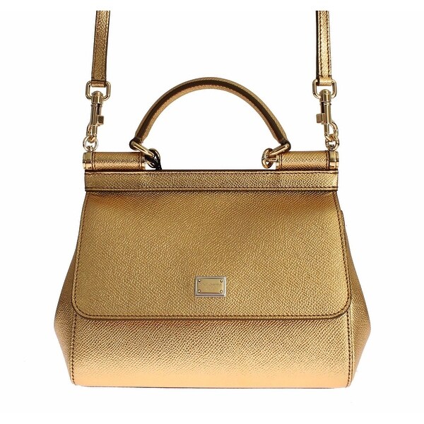 dolce and gabbana gold bag