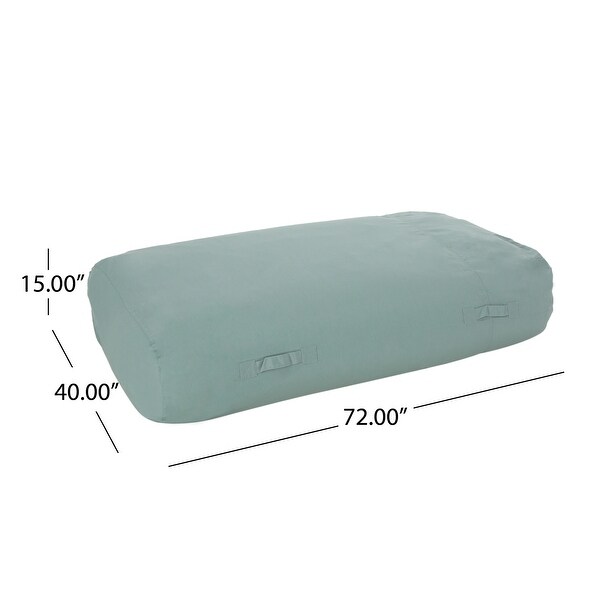Carol Outdoor 6'x3' Lounger Bean Bag by Christopher Knight Home