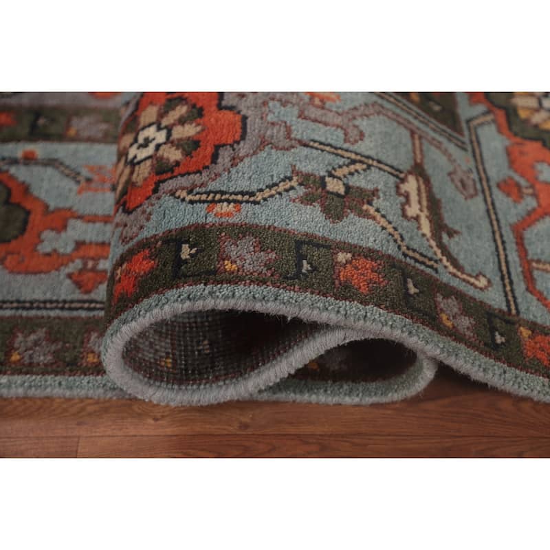 Animal Pictorial Ziegler Indian Area Rug Hand-Knotted Wool Carpet - 8'0" x 9'10"