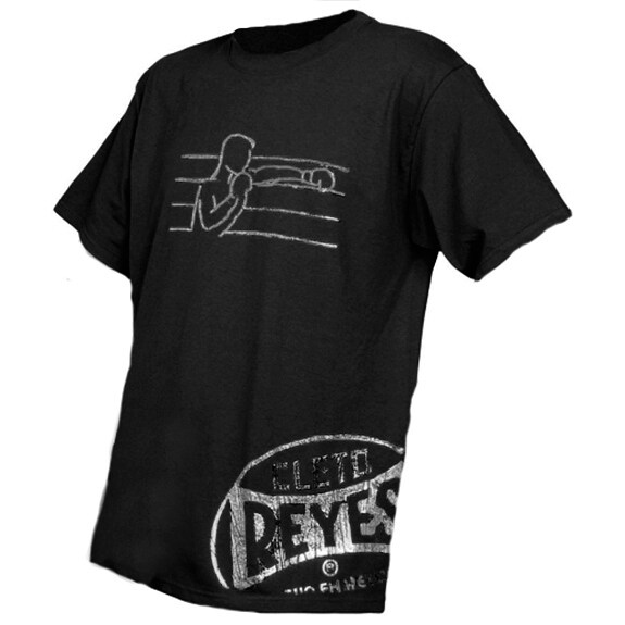 Black Cleto Reyes Printed Fighter Logo T-Shirt