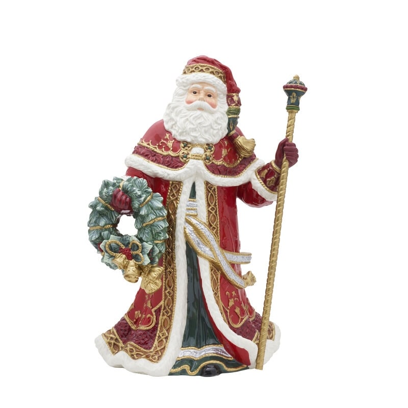 Fitz Floyd Santa, Winter Whimsy Guard Nutcracker Figurine, 15.