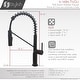 preview thumbnail 4 of 51, STYLISH Stainless Steel Single Handle Pull Down Sprayer Kitchen Faucet - Faucet Height: 16 3/4" | Spout Height: 7 1/2"
