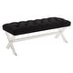 preview thumbnail 9 of 10, SAFAVIEH Couture Tourmaline Tufted Acrylic Bench - 48 IN W x 18 IN D x 18 IN H