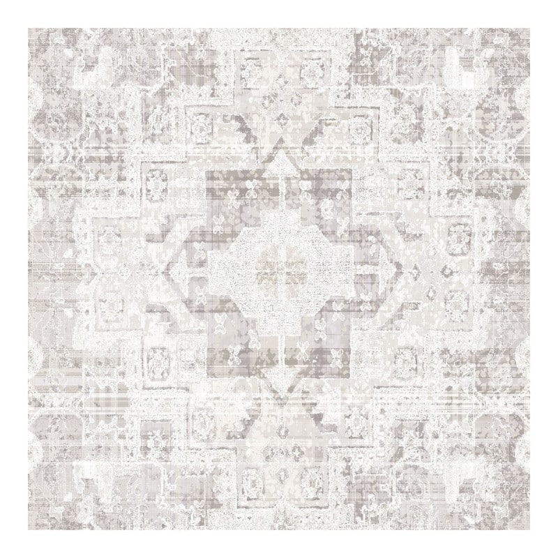 ESTA Home Desmond Beige Distressed Medallion Wallpaper - 20.5 x 396 x 0.025