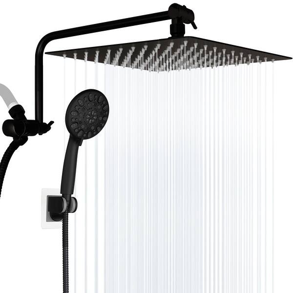 PDPBath All Etal 10'' Rainfall Shower Head With 12'' Upgrade