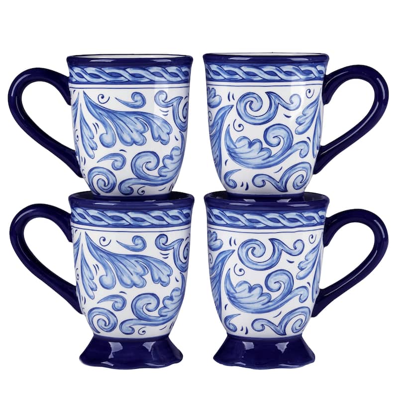 Certified International Veranda 14 oz. Mugs, Set of 4