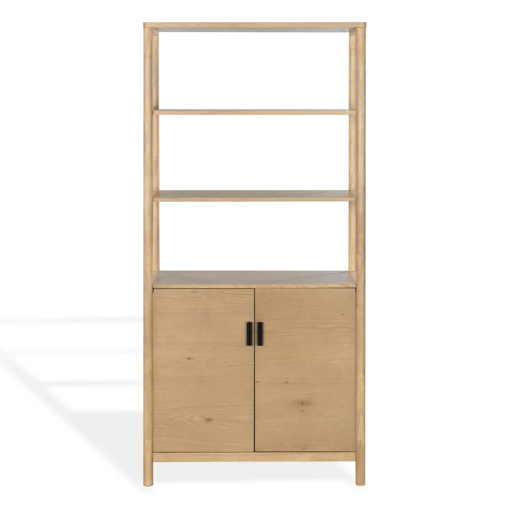 SAFAVIEH Couture Jaylessa 5-Shelf Wood Bookcase - 36"W x 17"D x 78"H