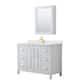 Option White / Giotto Quartz Top / Brushed Gold Hardware