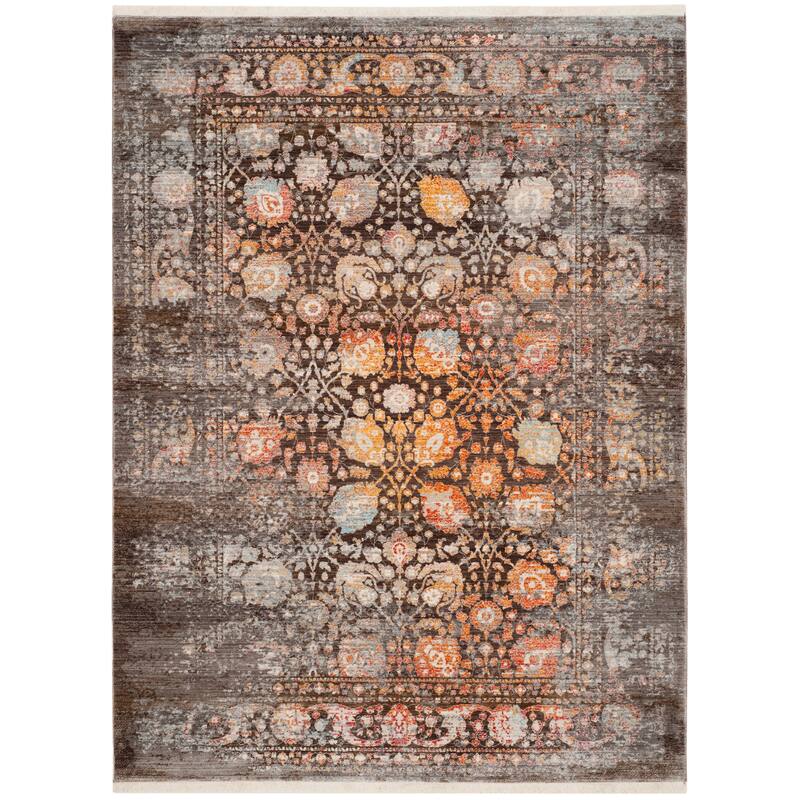 SAFAVIEH Vintage Persian Barbora Oriental Polyester Rug with Fringe