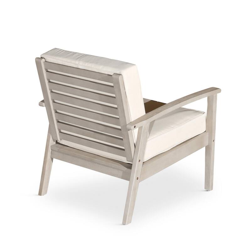 Deep Seat Eucalyptus Chair for Ultimate Relaxation and Stylish - Blue
