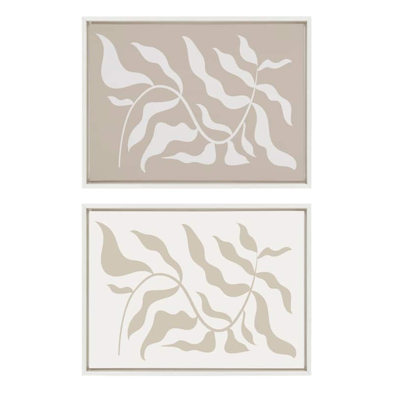 Kate and Laurel Sylvie Matisse Framed Canvas by Creative Bunch Studio