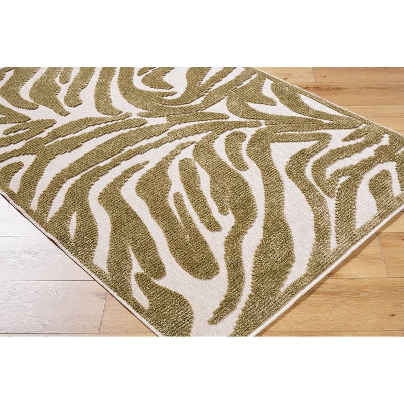 Livabliss Lyna Modern Floral Washable Area Rug