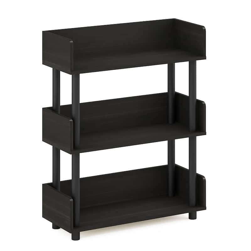 Furinno Turn-N-Tube 3-Tier Toolless Freestanding Multipurposes Display Rack, Espresso - Espresso