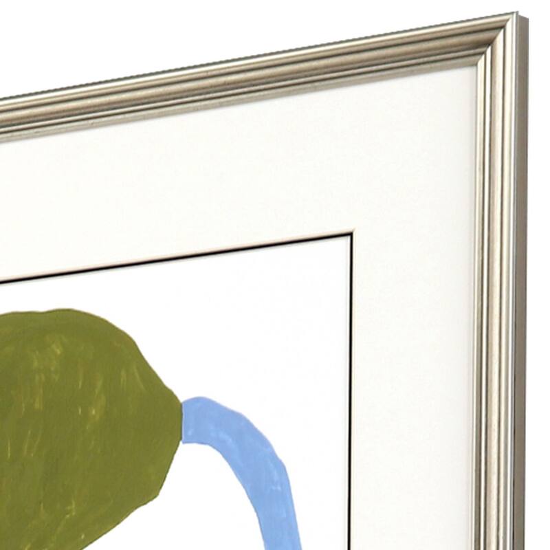 Naive Garden S/4 Framed Art Giclee Under Glass