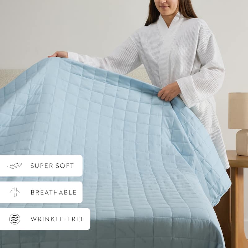 Becky Cameron Premium Ultra Soft Square Quilted Coverlet Set