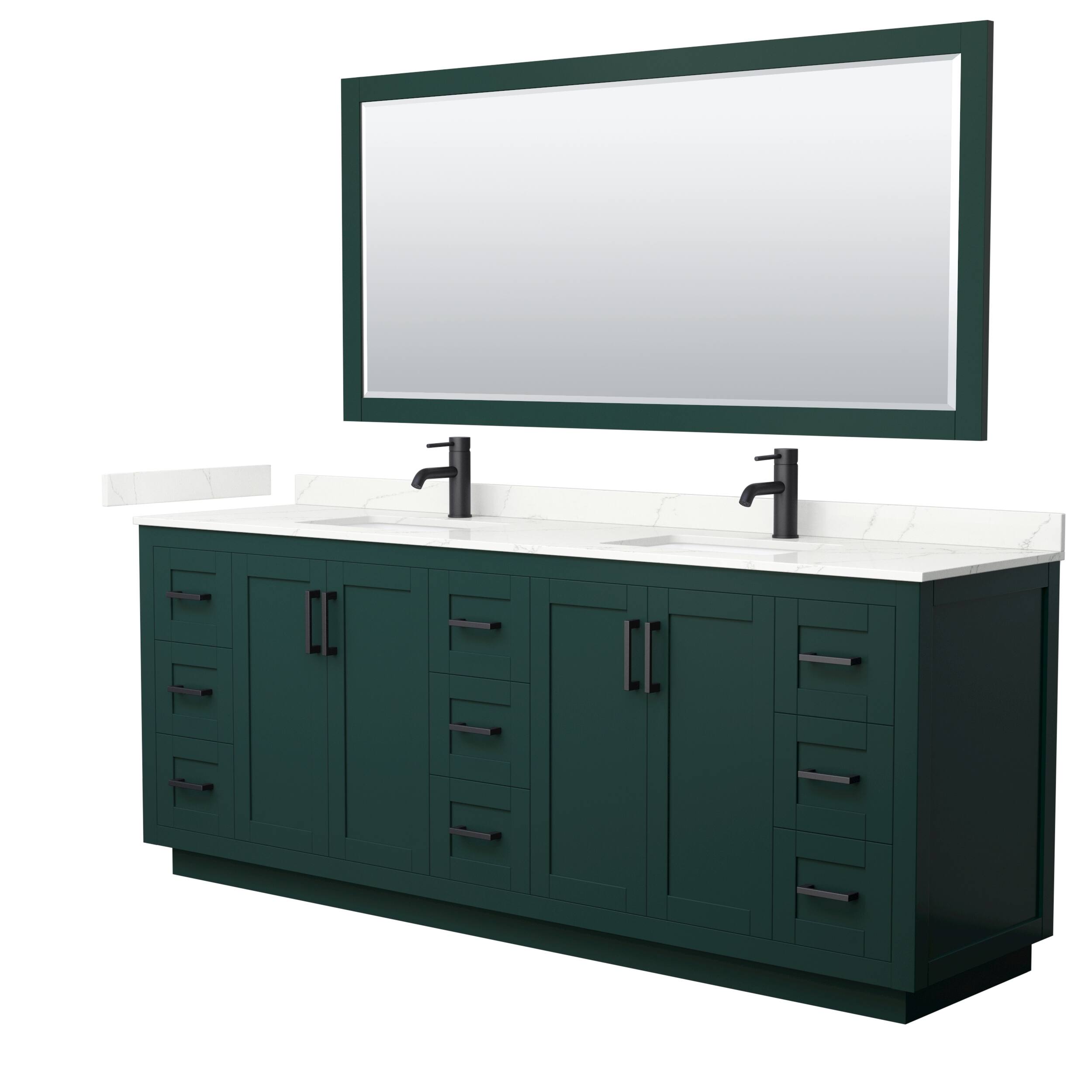 Option Green, Black Trim, Giotto Quartz Top