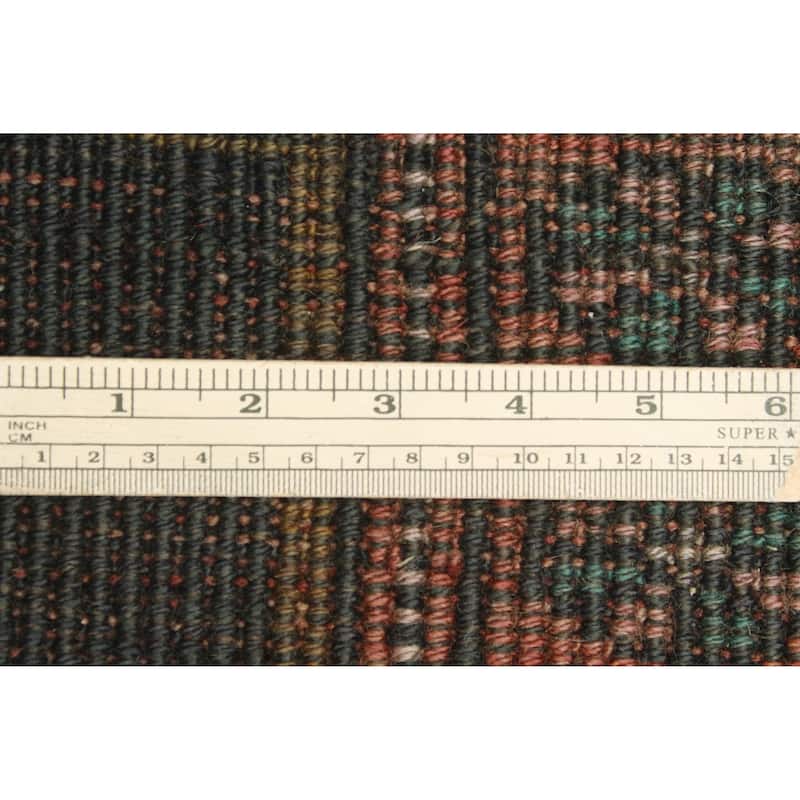 Fine Vintage Distressed Subbooh Navy/Rust Runner - 2'7" x 8'4"