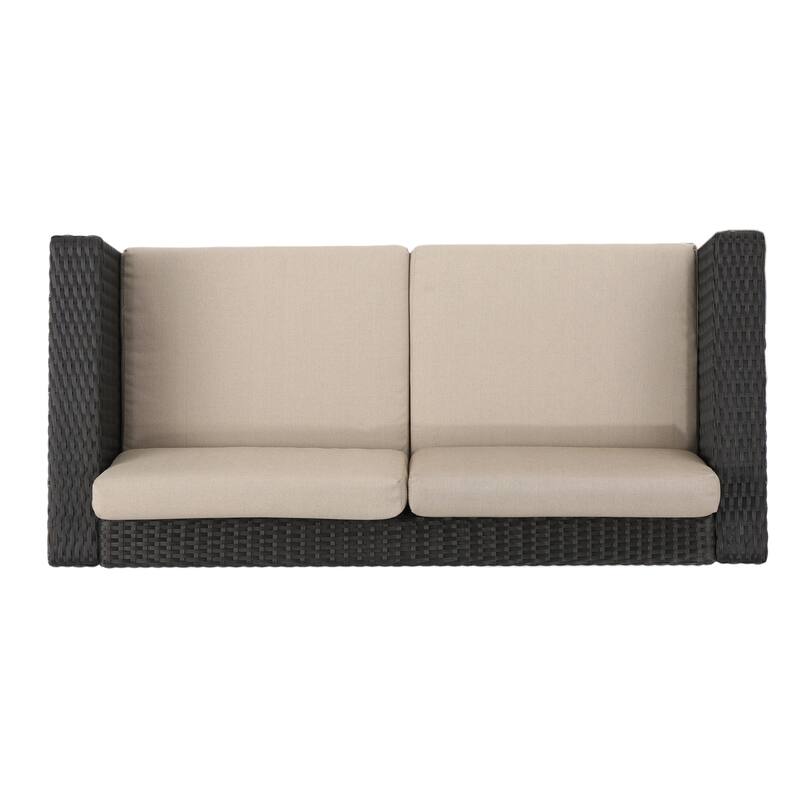 Puerta Outdoor 4-piece Patio Chat Set by Christopher Knight Home
