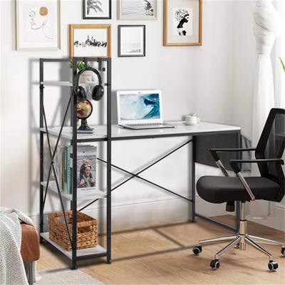 H Type Computer Desk with Non-woven Bag USB Power Port