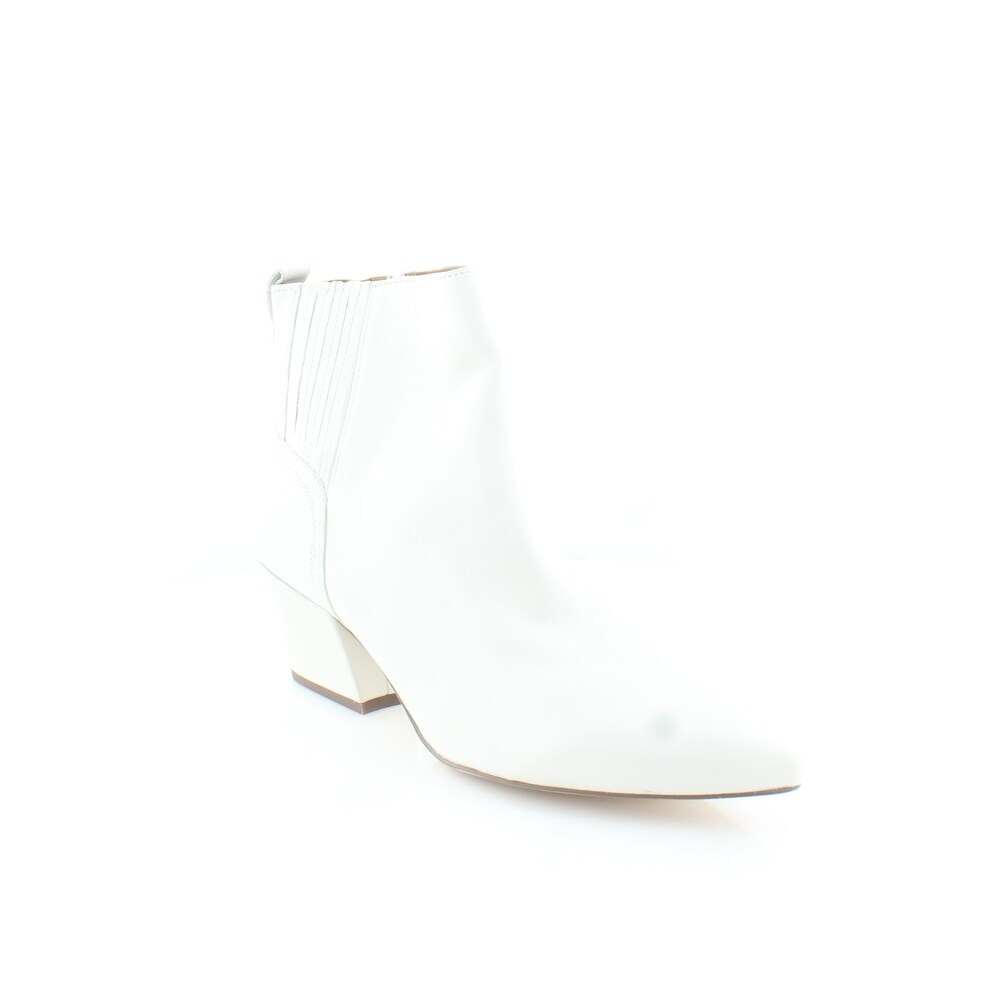 franco sarto white booties