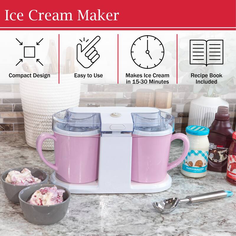 Ice Cream Maker - 2QT Ice Cream Machine by Classic Cuisine