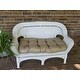 Blazing Needles All-Weather 3-Piece Bench Cushion Set