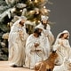 preview thumbnail 71 of 77, Glitzhome 12pcs Resin Christmas Multi/ Blue/ Ivory Nativity Figurines Set