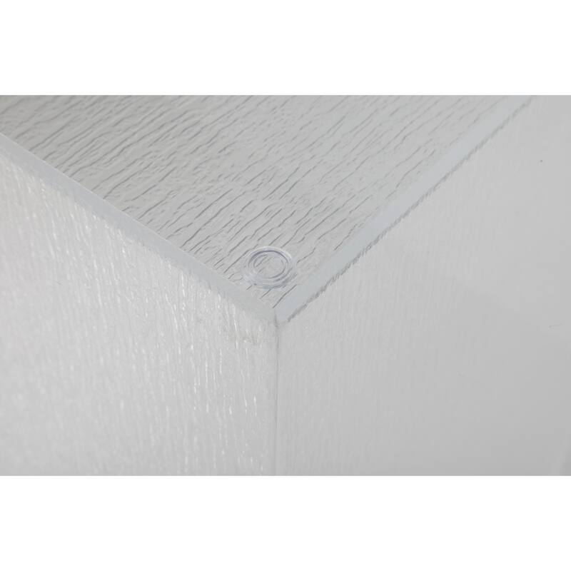Somette Valor 72" Rectangular Clear Glass Dining Table