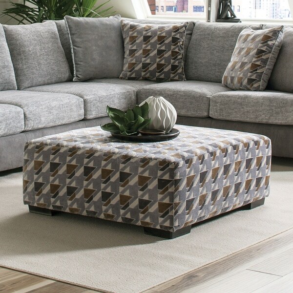 large ottoman with matching pillows