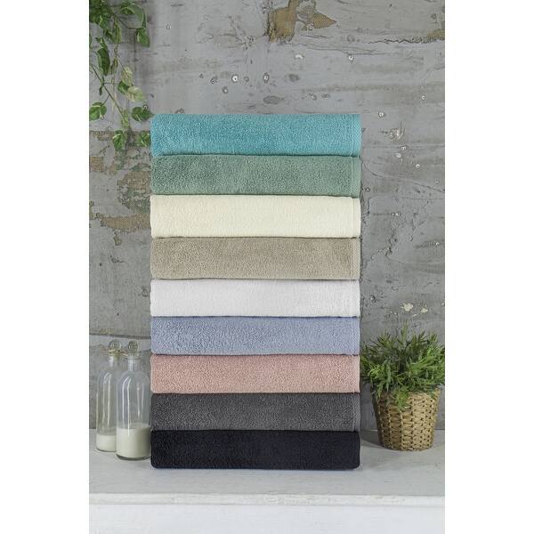 Classic Turkish Cotton Towels 9 Piece Set With Oversized Bath