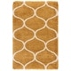preview thumbnail 37 of 122, SAFAVIEH Hudson Shag Ogee Trellis 2-inch Thick Area Rug 4' x 6' - Gold/Ivory