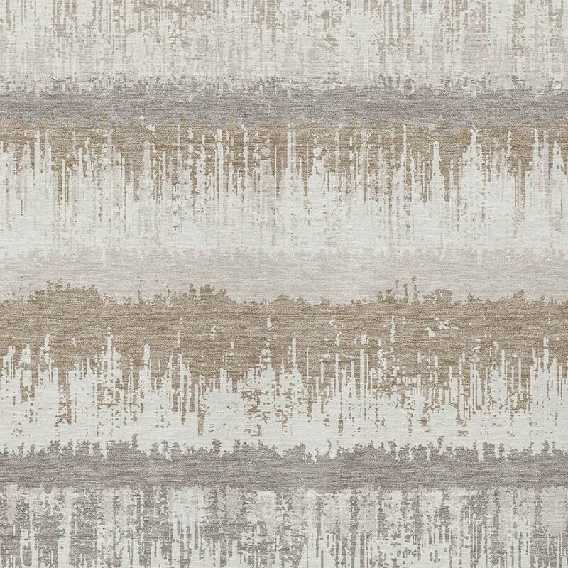 HomeRoots Striped Transitional Rectangle Outdoor Rug