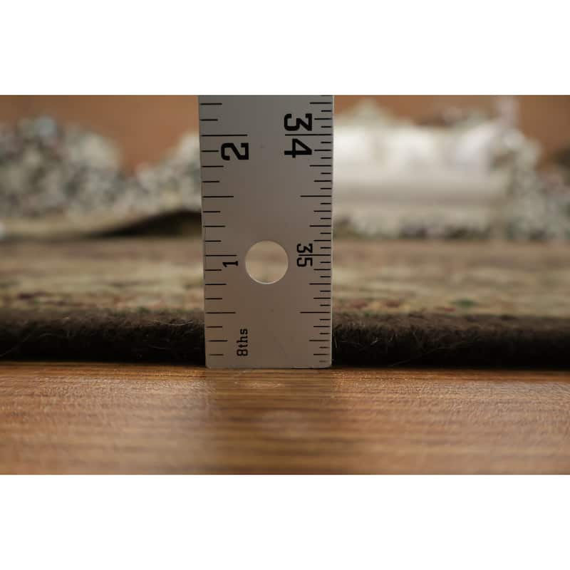 Hand Knotted Oriental 100% Wool Carpet Traditional Brown Sumak Area Rug - 6' 1'' X 4' 1''