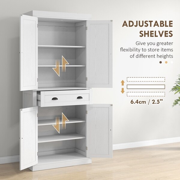 Traditional Freestanding Kitchen Pantry Cabinet