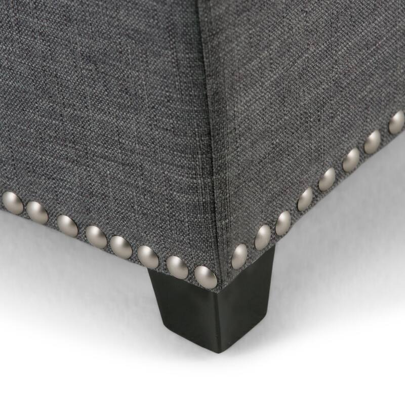 WYNDENHALL Stanford Upholstered Storage Ottoman