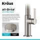 preview thumbnail 23 of 149, Kraus 2-Function 1-Handle 1-Hole Pulldown Sprayer Brass Kitchen Faucet