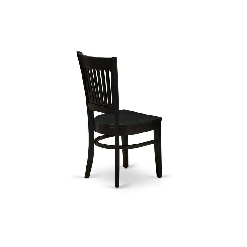East West Furniture 5 PC Dining Room Table Set Includes a Round Kitchen Table and 4 Dining Chairs (SEAT TYPE & FINISH OPTION)