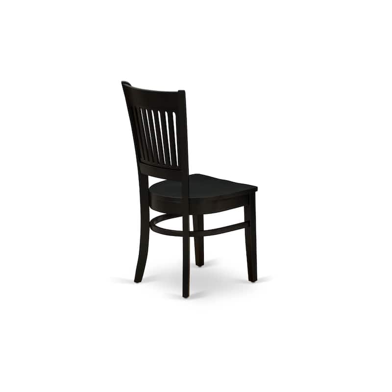 East West Furniture Vancouver Dining Room Chairs - Dining Chairs, Set of 2,(Finish & Seat Type Options)