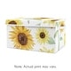 preview thumbnail 1 of 2, Sunflower Boho Floral Collection Girl Kids Fabric Toy Bin Storage - Yellow, Green and White Farmhouse Watercolor Flower