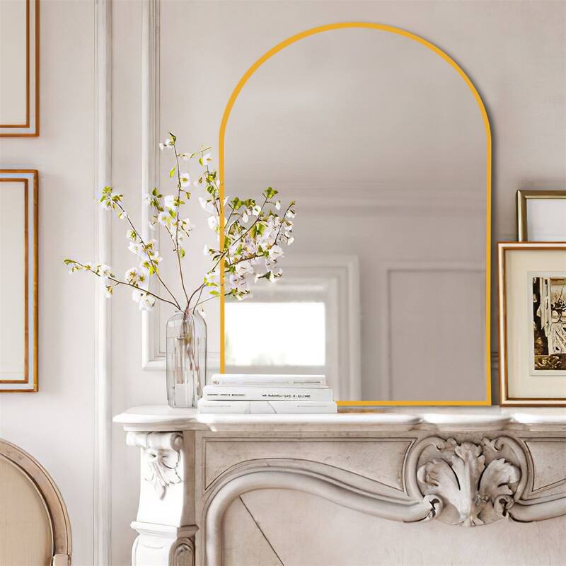 Modern Thin Frame Wall-mounted Vanity Mirror (Set Of 2） - 24*31
