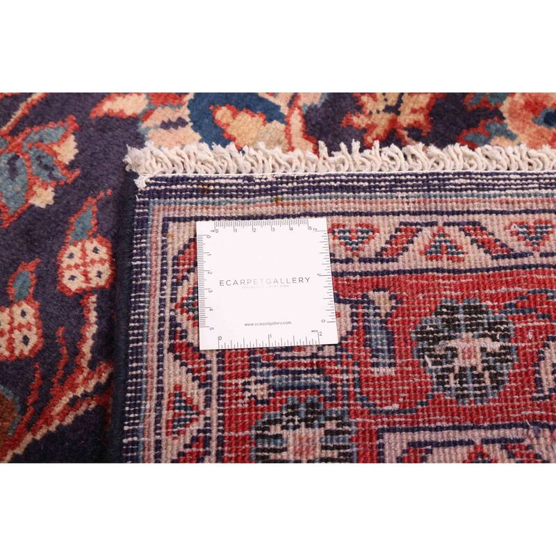 ECARPETGALLERY Hand-knotted Anadol Dark Navy Wool Rug - 3'7 x 10'1