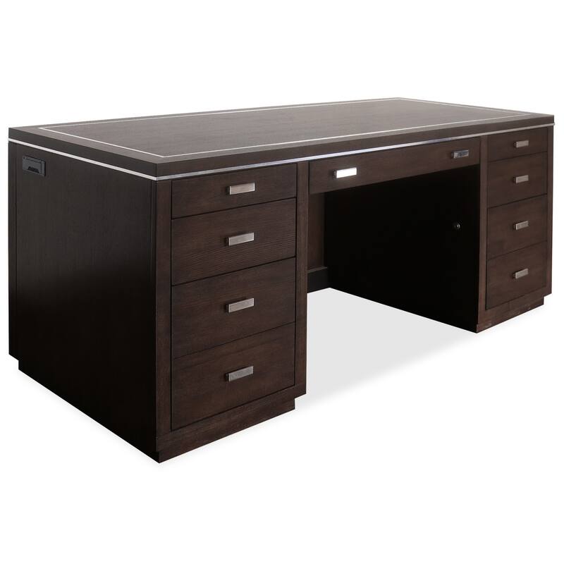 Hooker Furniture House Blend 64" Wide Contemporary Industrial Home - Dark Roast