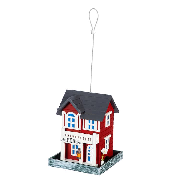 Pub Wood Bird Feeder