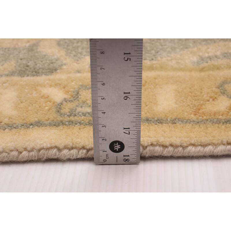 ECARPETGALLERY Hand-knotted Royal Oushak Ivory Wool Rug - 8'10 x 12'2
