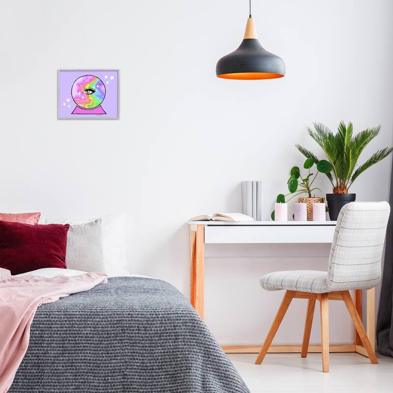 Stupell Mystical Crystal Ball Eye Framed Giclee Art Design By Katie Conley