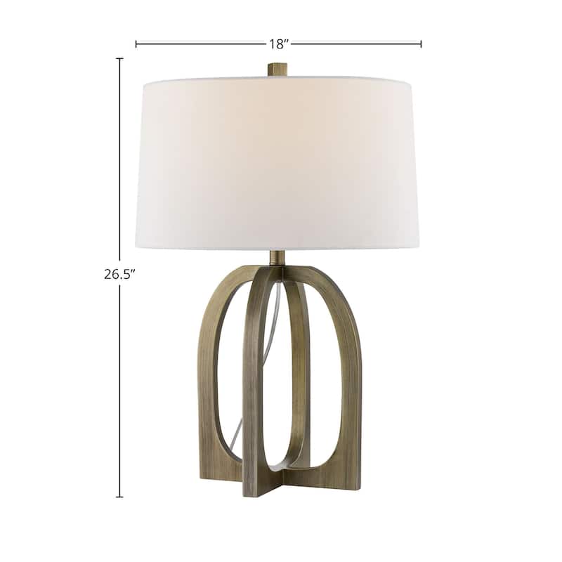 Reid 27" Table Lamp with Fabric Shade (Set of 2)