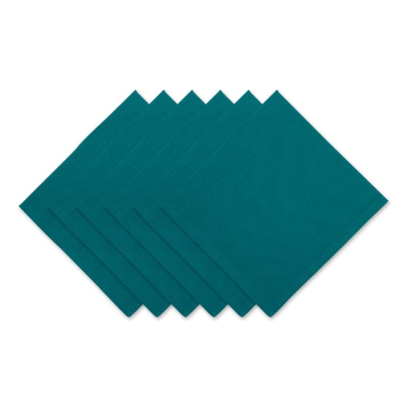 DII Solid Cotton Napkin Set/6 - Storm Blue