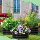 preview thumbnail 2 of 17, Galvanized Raised Garden Bed with Tomato Cages, Metal Planter Box