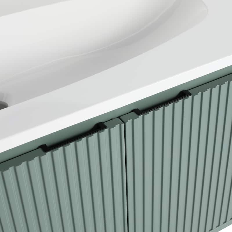 Topcraft Wall-Mounted Bathroom Vanity With Sink - 36"