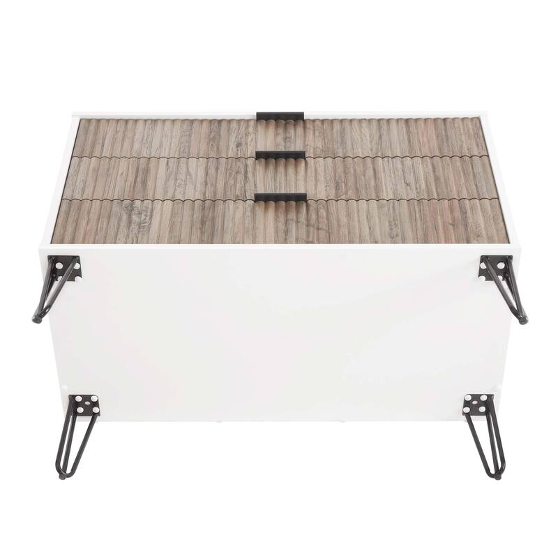 Manhattan Comfort 2-Piece Dumbo Modern Standard 3-Drawer Dresse 2.0 Nightstand Set